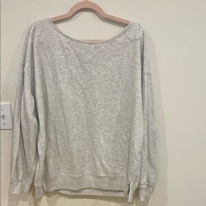 Hollister Gray Off-the-Shoulder Sweater
